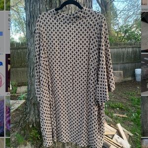 H&M Richard Allen wide-sleeve tunic dress